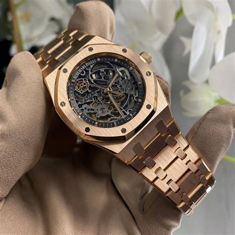 audemars piguet royal oak perpetual calendar skeleton rose gold|audemars piguet skeleton price.